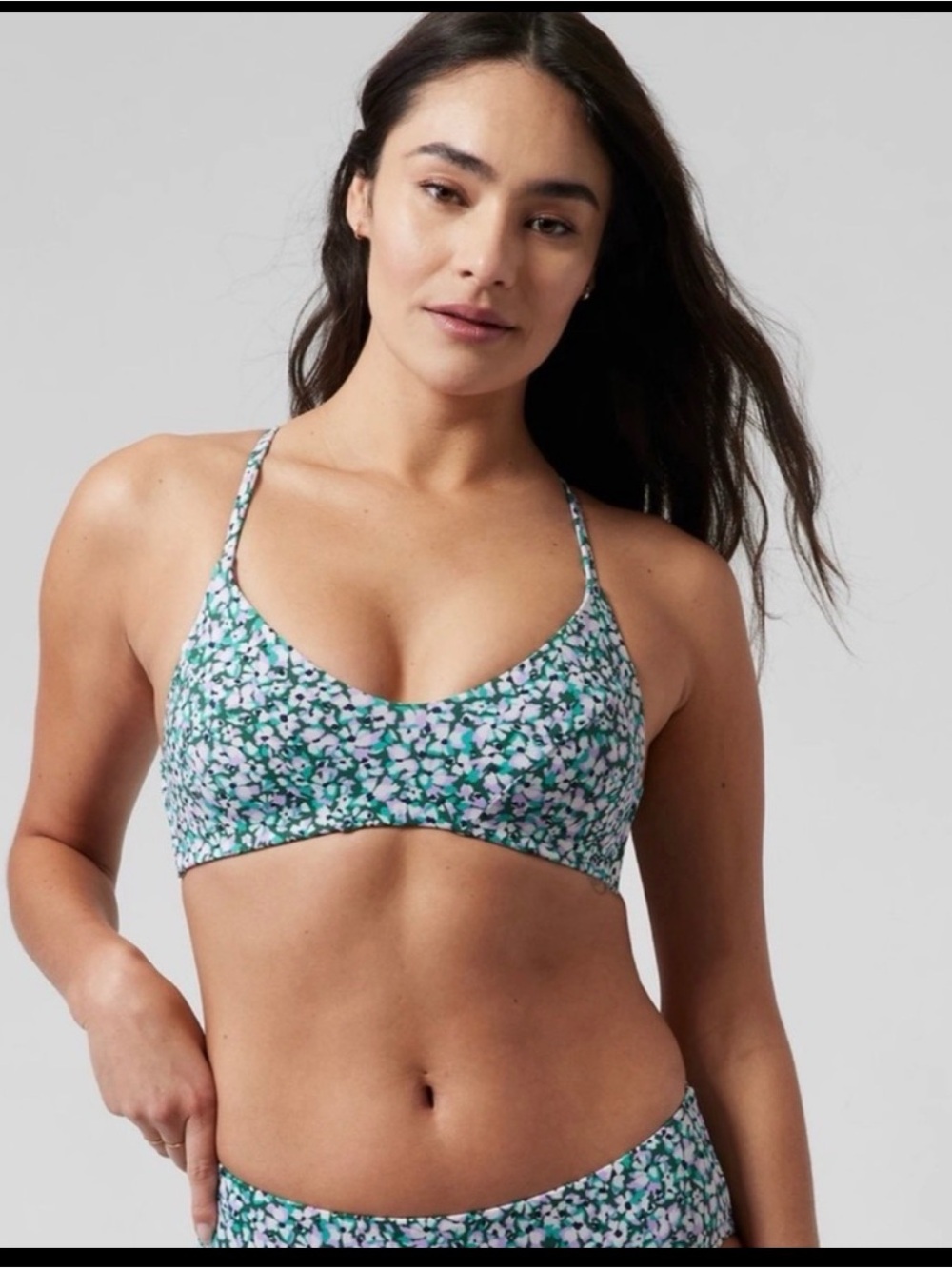 Athleta Triangle Bikini Top D-DD | Camo Floral Gables #657728